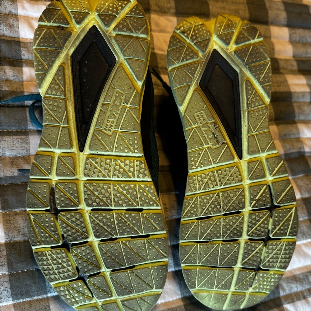 Hoka Teal and Lime Athletic Shoes - Picture 7 of 8